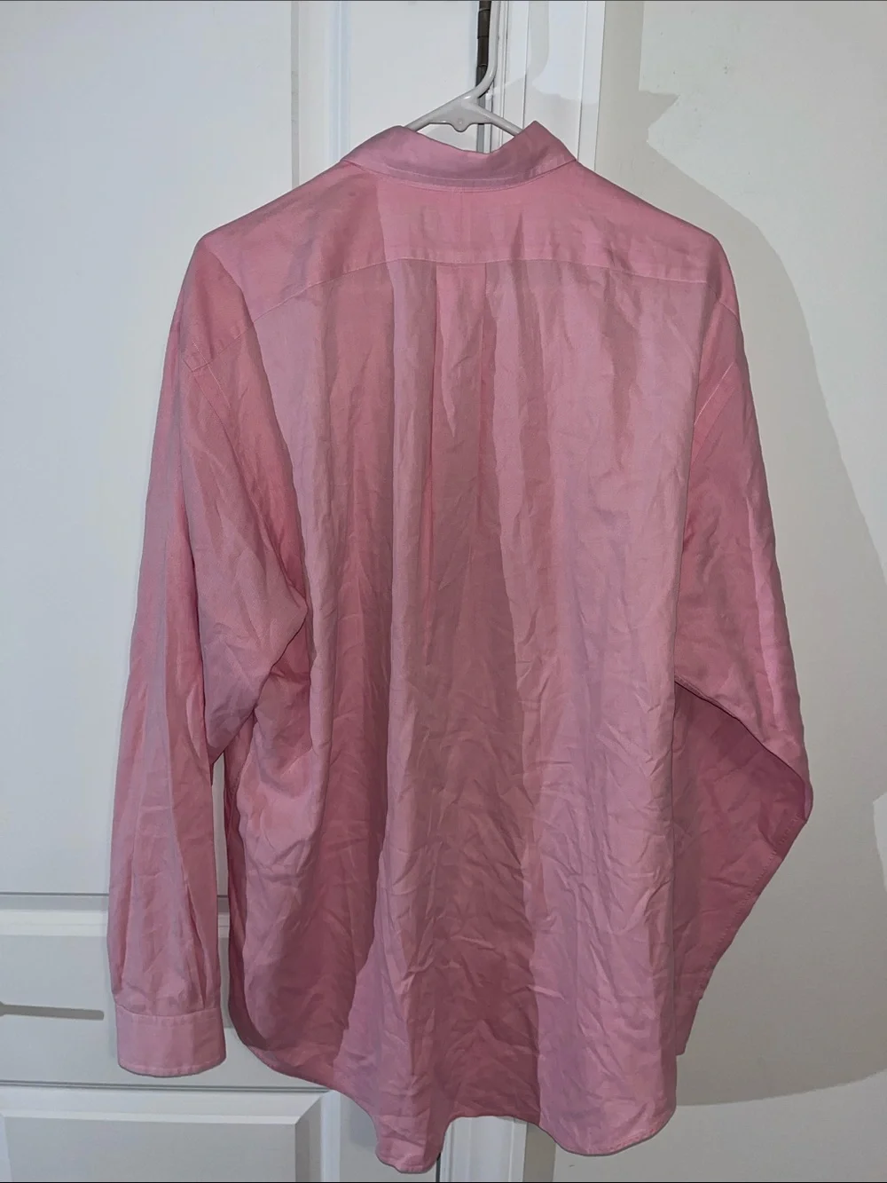 Polo Ralph Lauren pink w/pony men’s shirt classic 16 1/2”x 37” L TALL LONG
